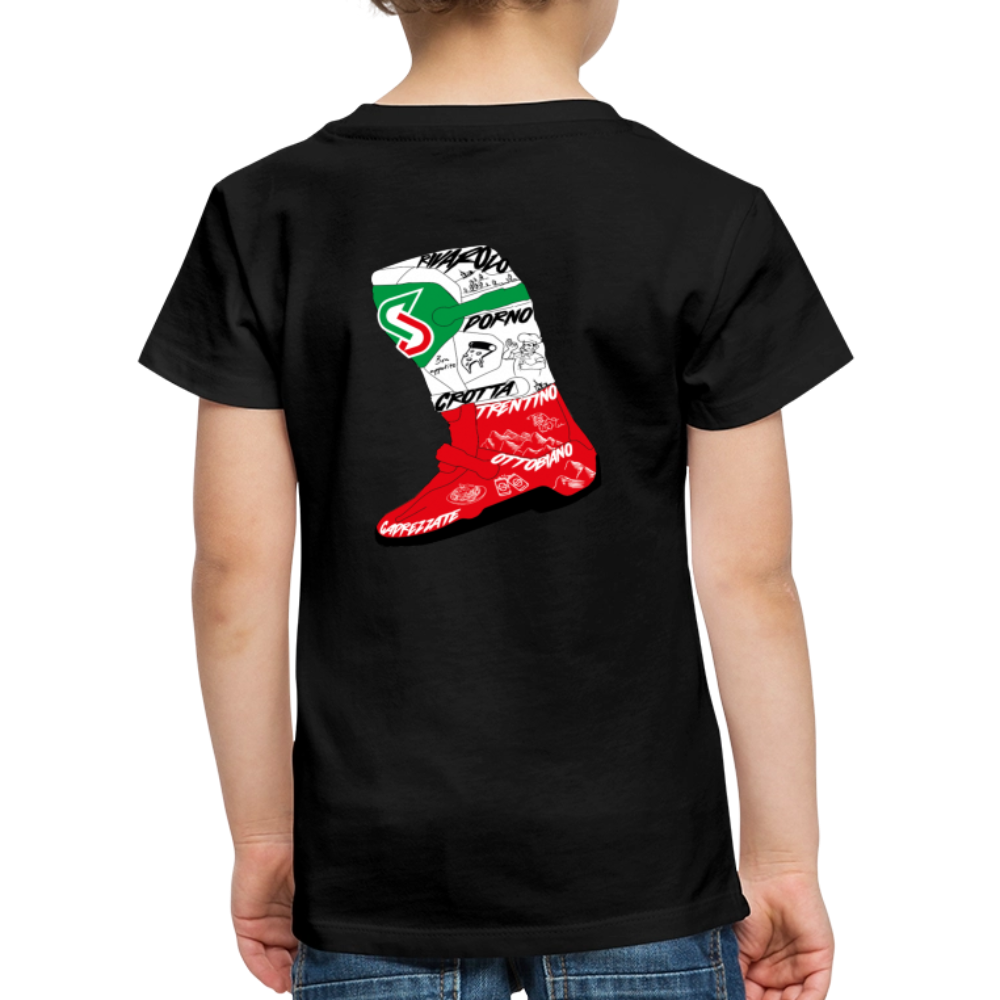 „Italy Roadtrip“ - Kids T-Shirt - Schwarz