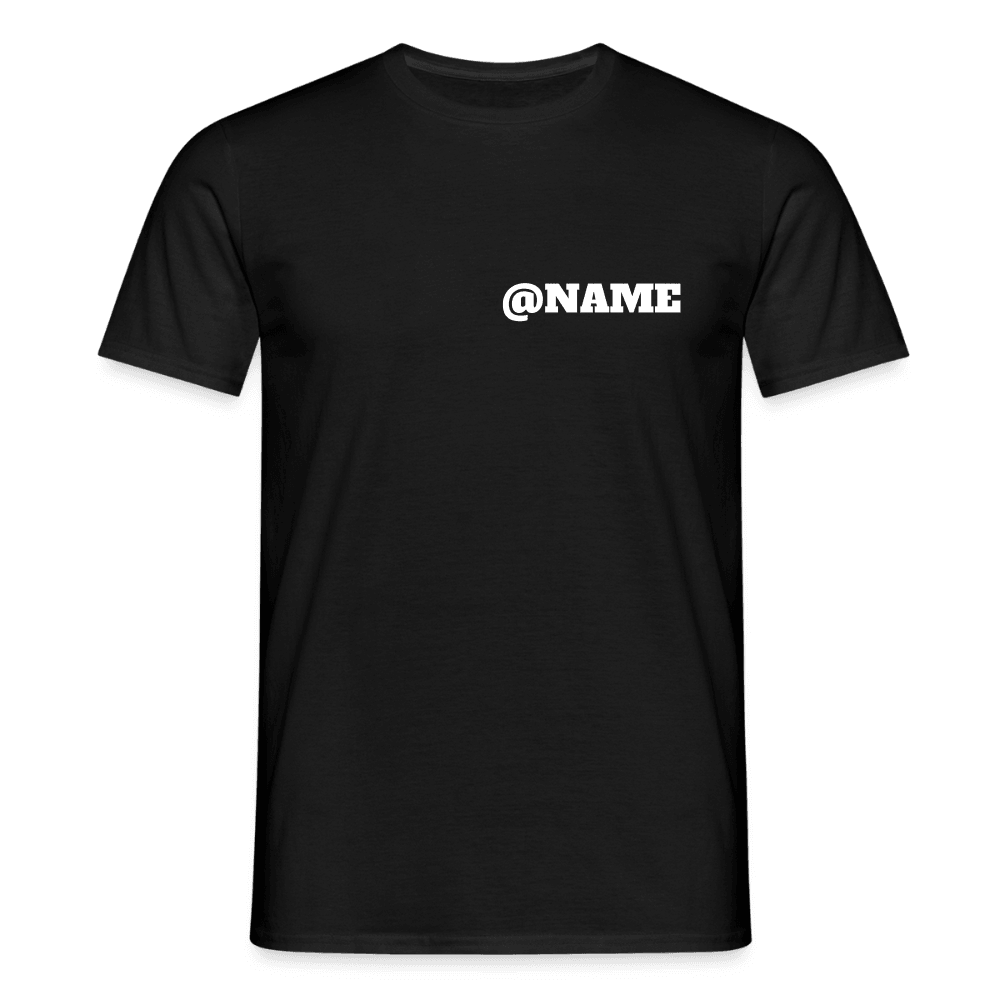 „Custom Instagram Name“ - Herren T-Shirt - Schwarz