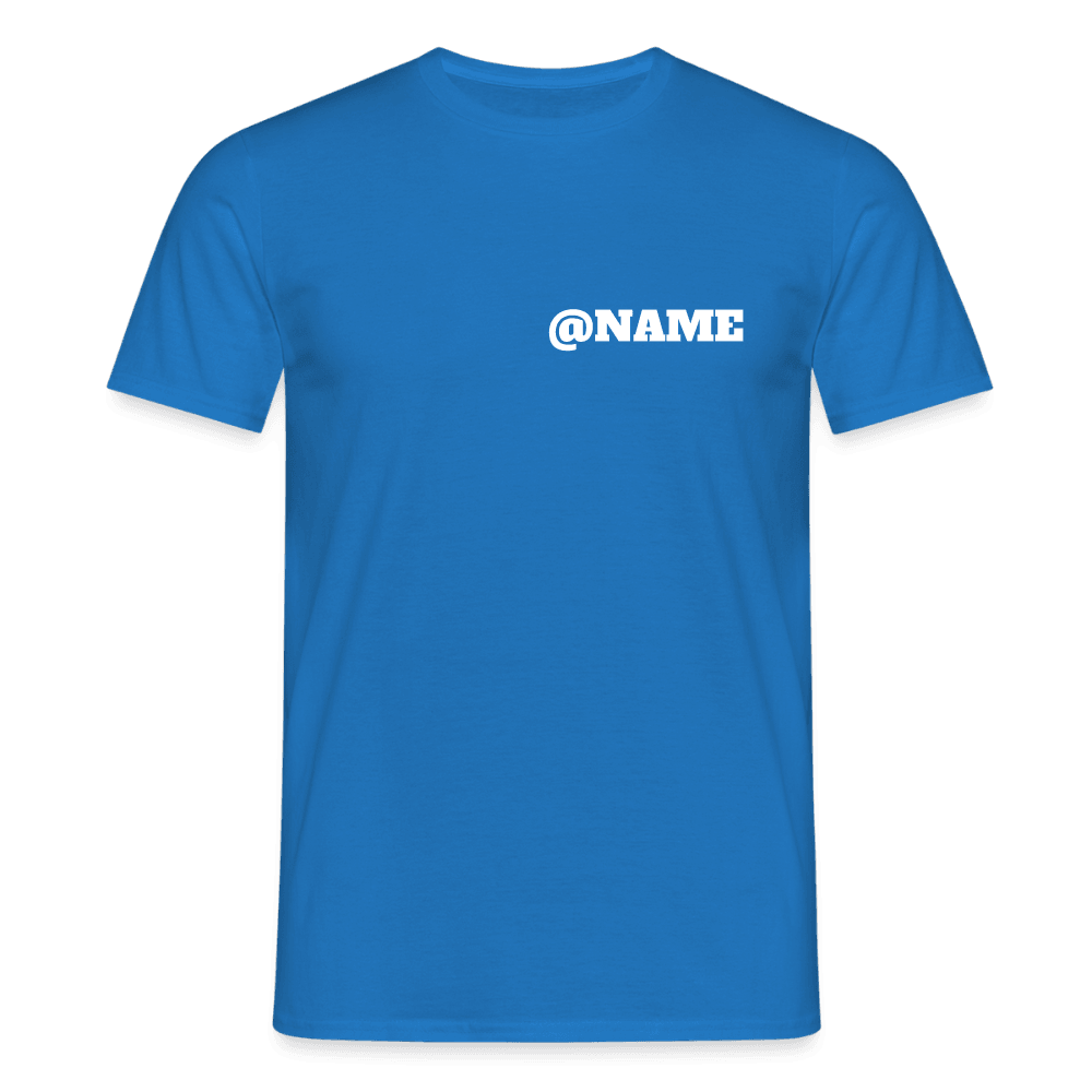 „Custom Instagram Name“ - Herren T-Shirt - Royalblau
