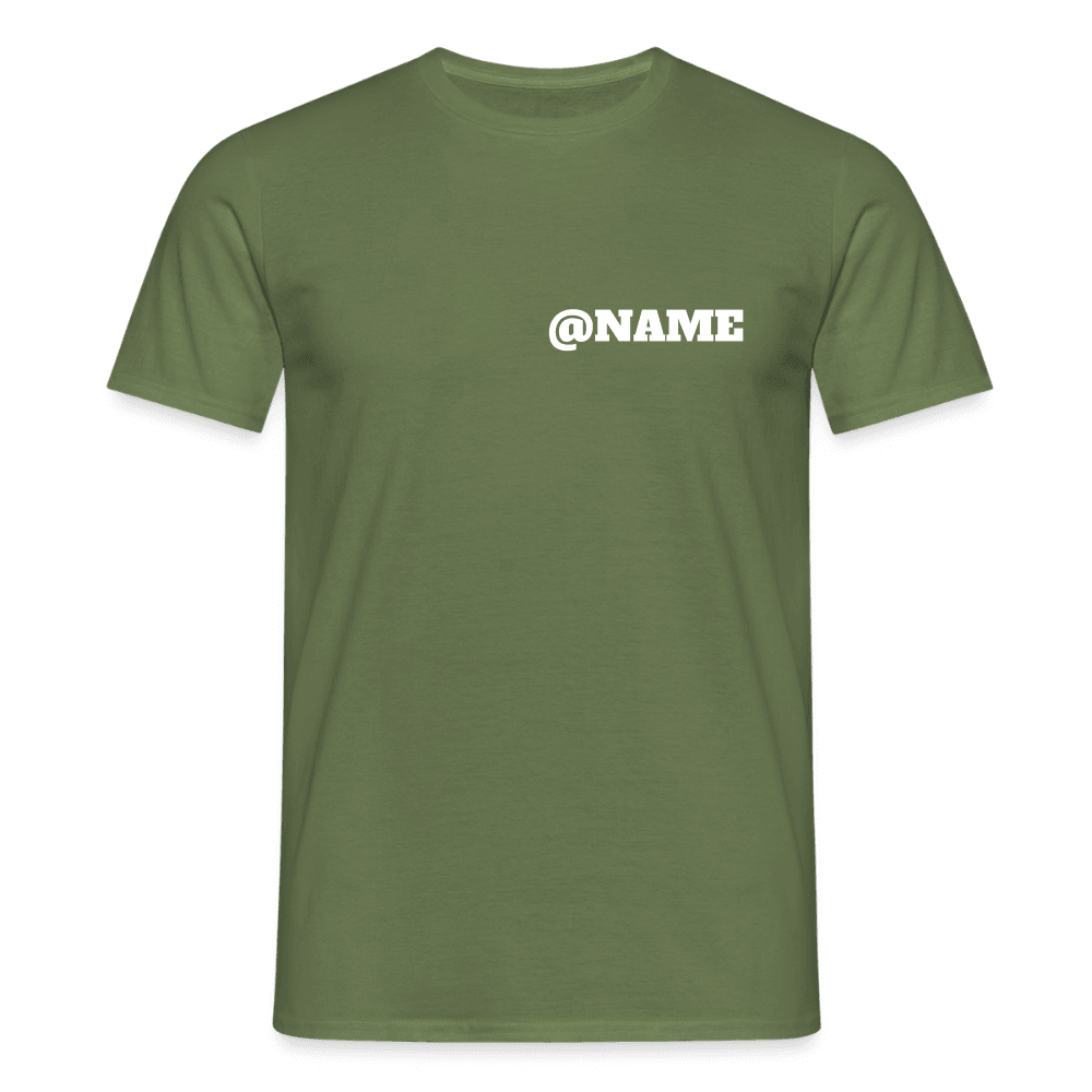 „Custom Instagram Name“ - Herren T-Shirt - Militärgrün