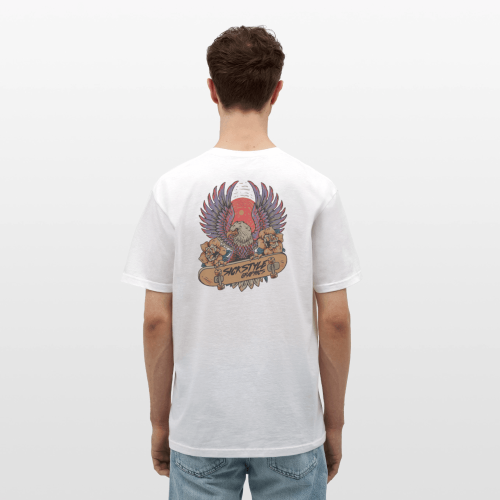 „Skate Eagle“ - Herren T-Shirt - Weiß