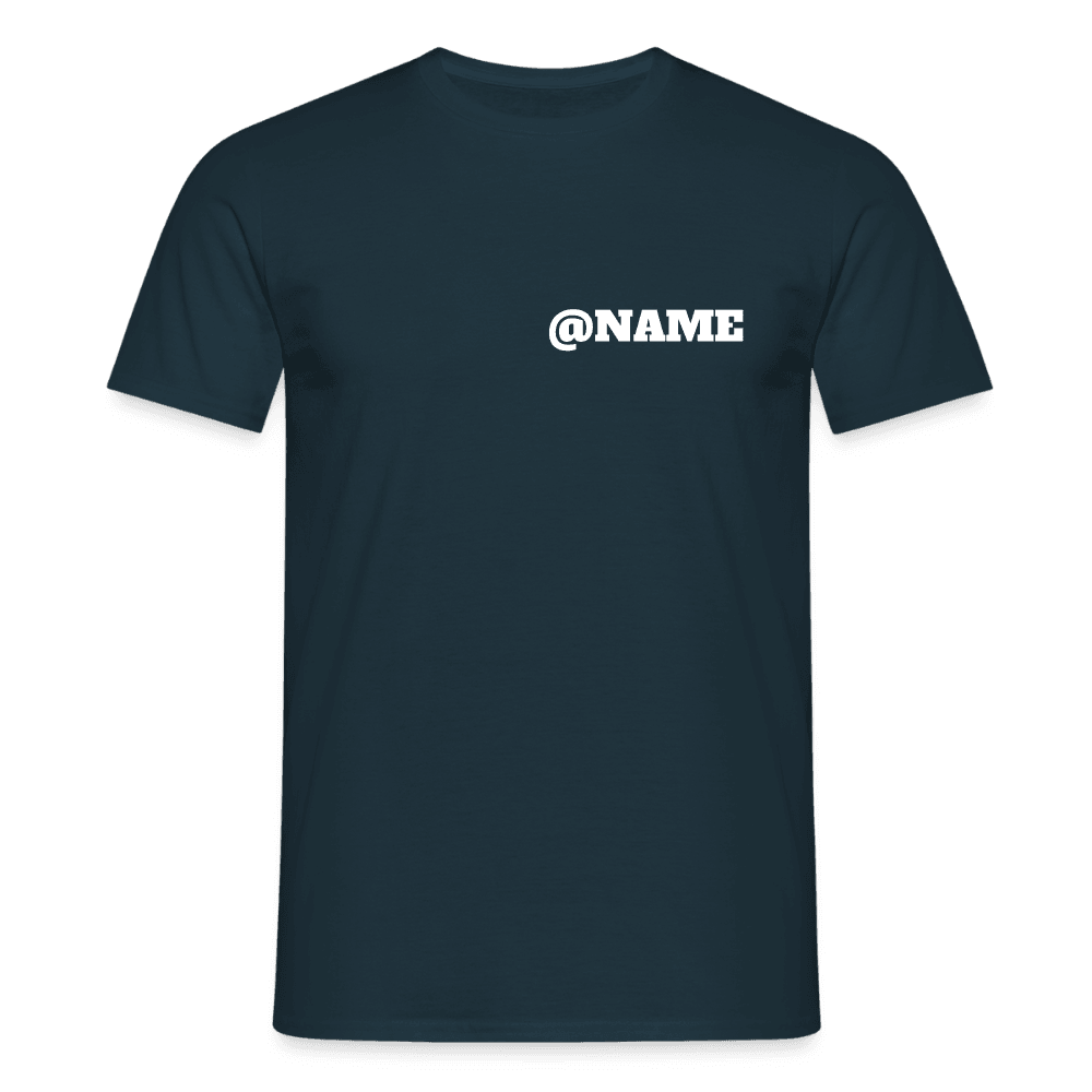 „Custom Instagram Name“ - Herren T-Shirt - Navy