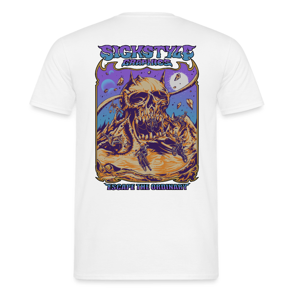 „Escape the ordinary“ - Herren T-Shirt - Weiß