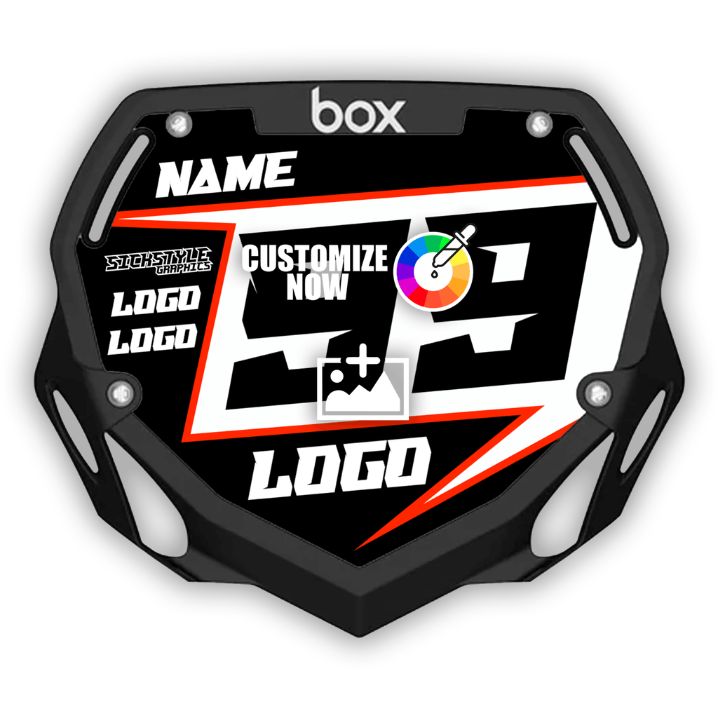 Box Adult Numberplate sticker im Belfast Design