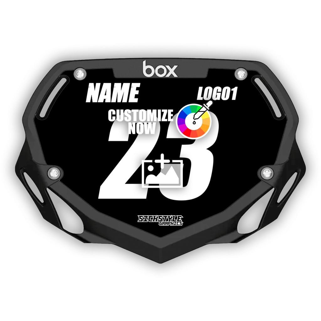 Kids Box Numberplate sticker im Classic Design