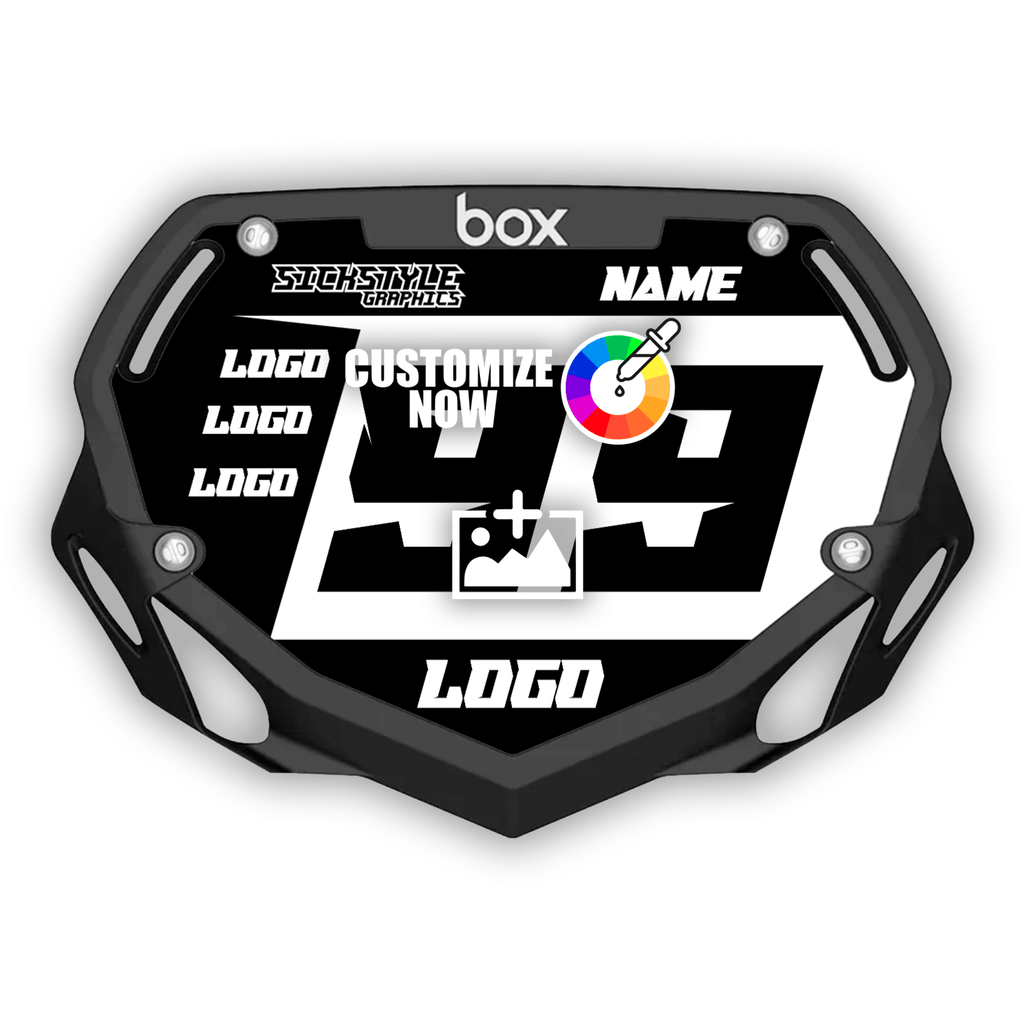 BOX Mini Kids Numberplate Sticker - Mountain Lines