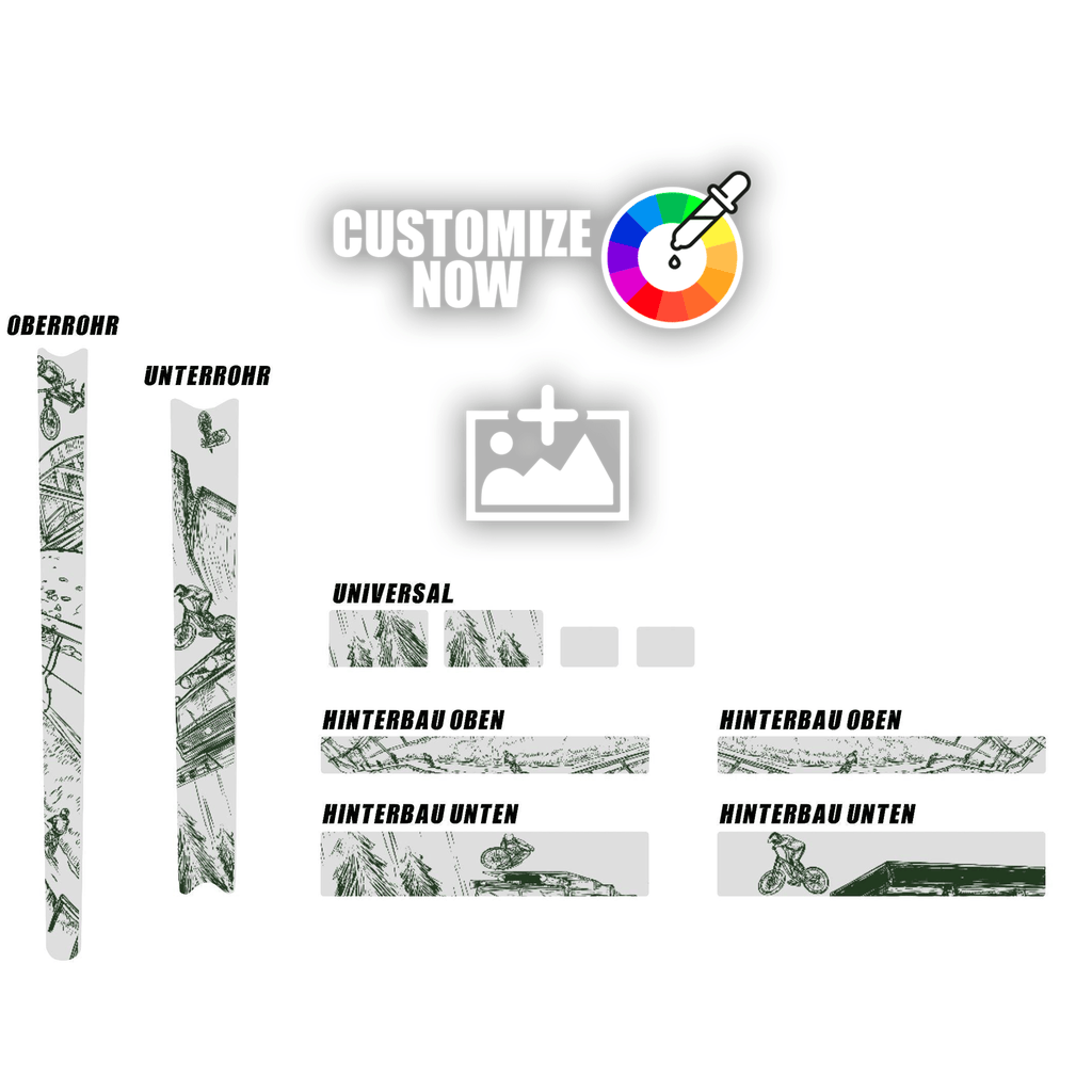 Custom Frameguard Sticker - Bikepark - Sickstyle Graphics