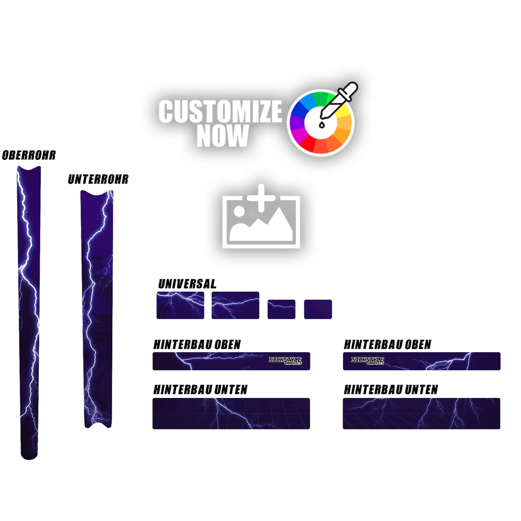 Custom Frameguard Sticker - Lightning Retro - Sickstyle Graphics