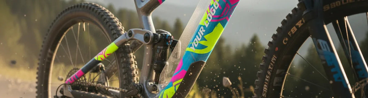 Folia ochronna na ramę roweru MTB z indywidualnym wzorem