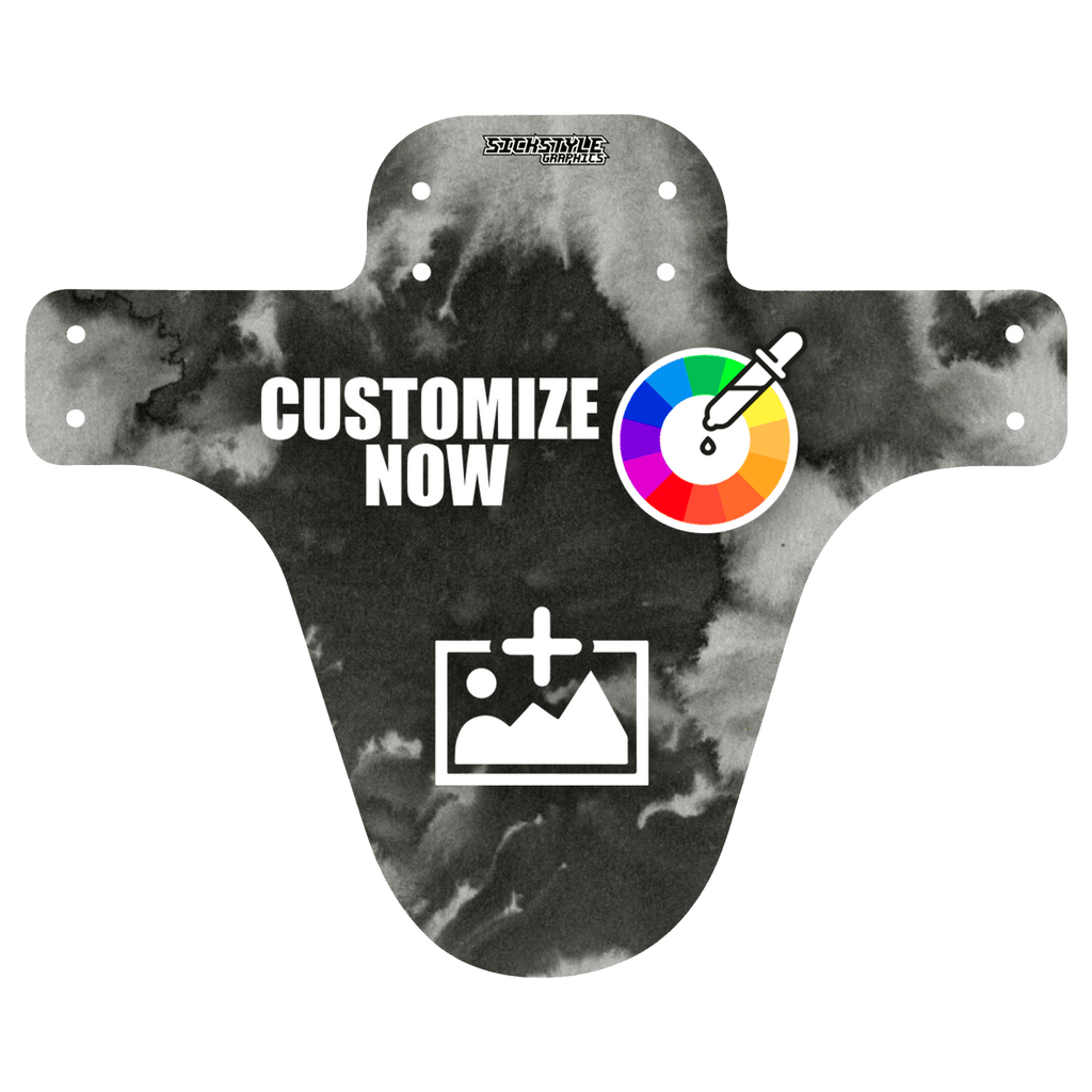 MTB Mudguard im Schwarzweiß Design