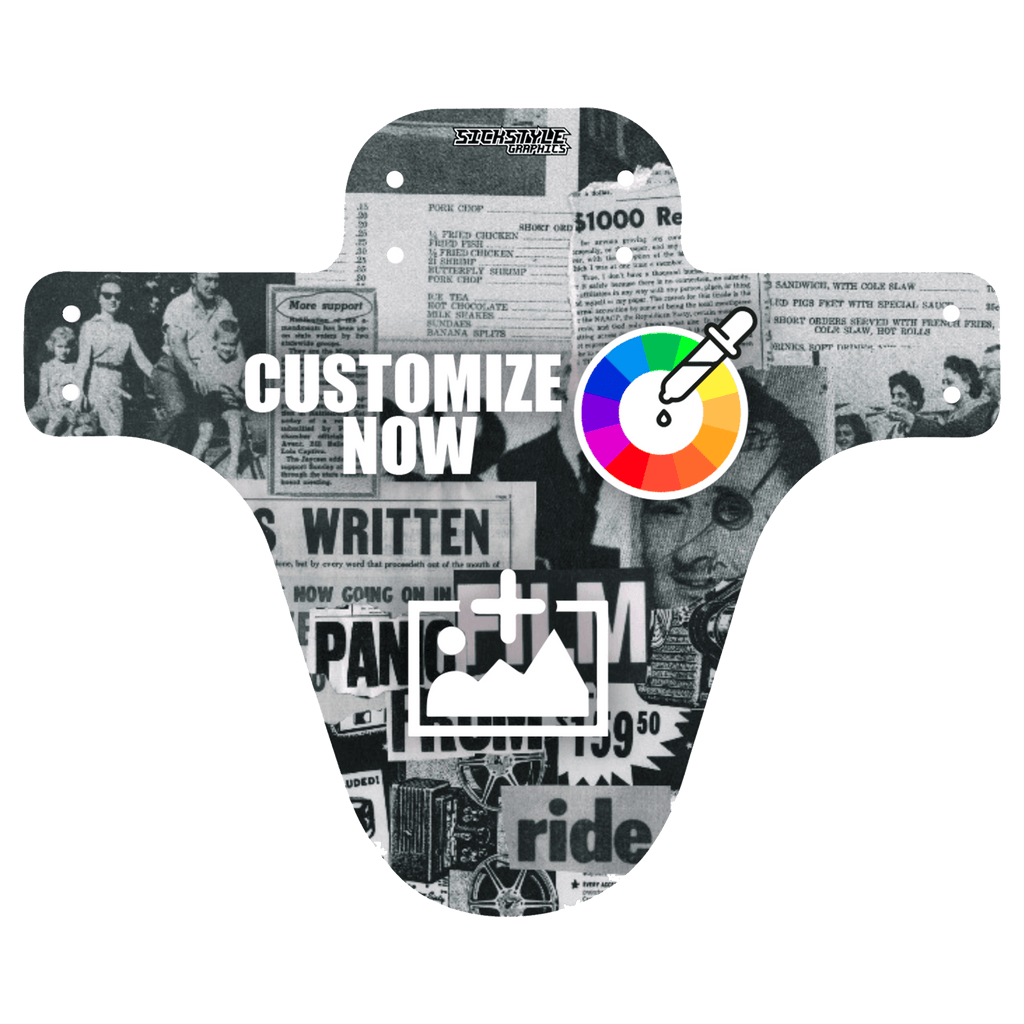 MTB Mudguard im newspaper Design