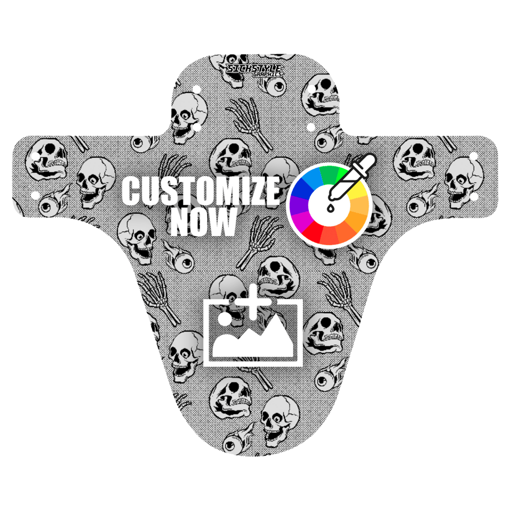 MTB Mudguard im Skull Design