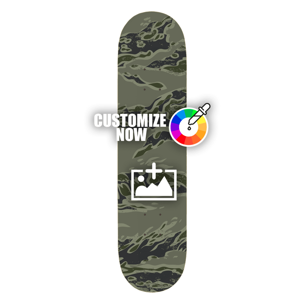 Custom Skateboard Sticker - Tiger Camo - Sickstyle Graphics