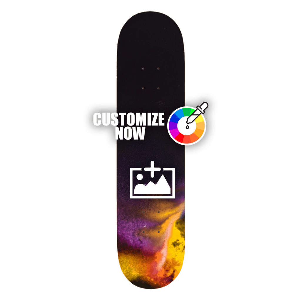 Custom Skateboard Sticker - Yellow Galaxy - Sickstyle Graphics
