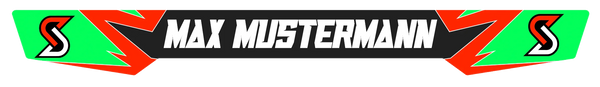 Benutzerdefinierter Helm-Visier-Sticker
