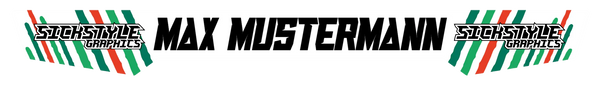 Custom Helm Visier Sticker