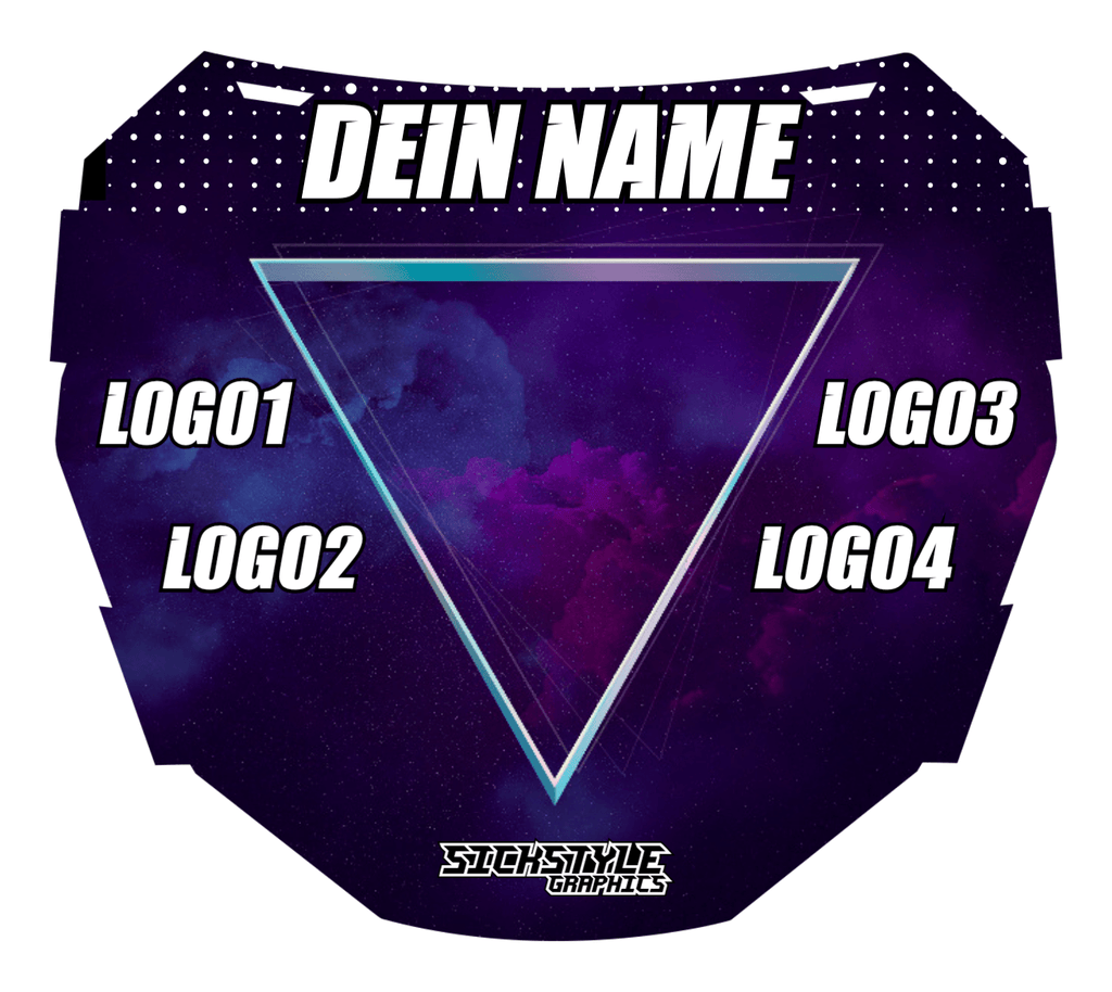 ODI Numberplate - Purple Sky Aufkleber - Sickstyle Graphics