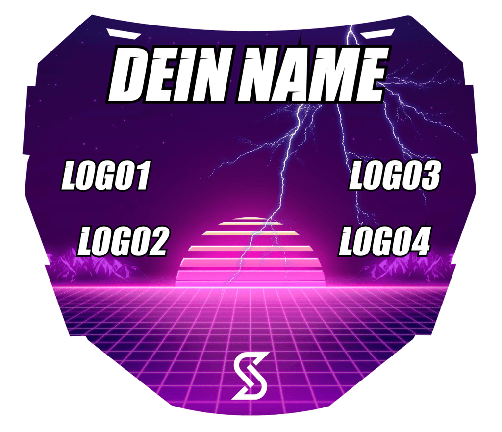 ODI Numberplate - Retro Sun Aufkleber - Sickstyle Graphics