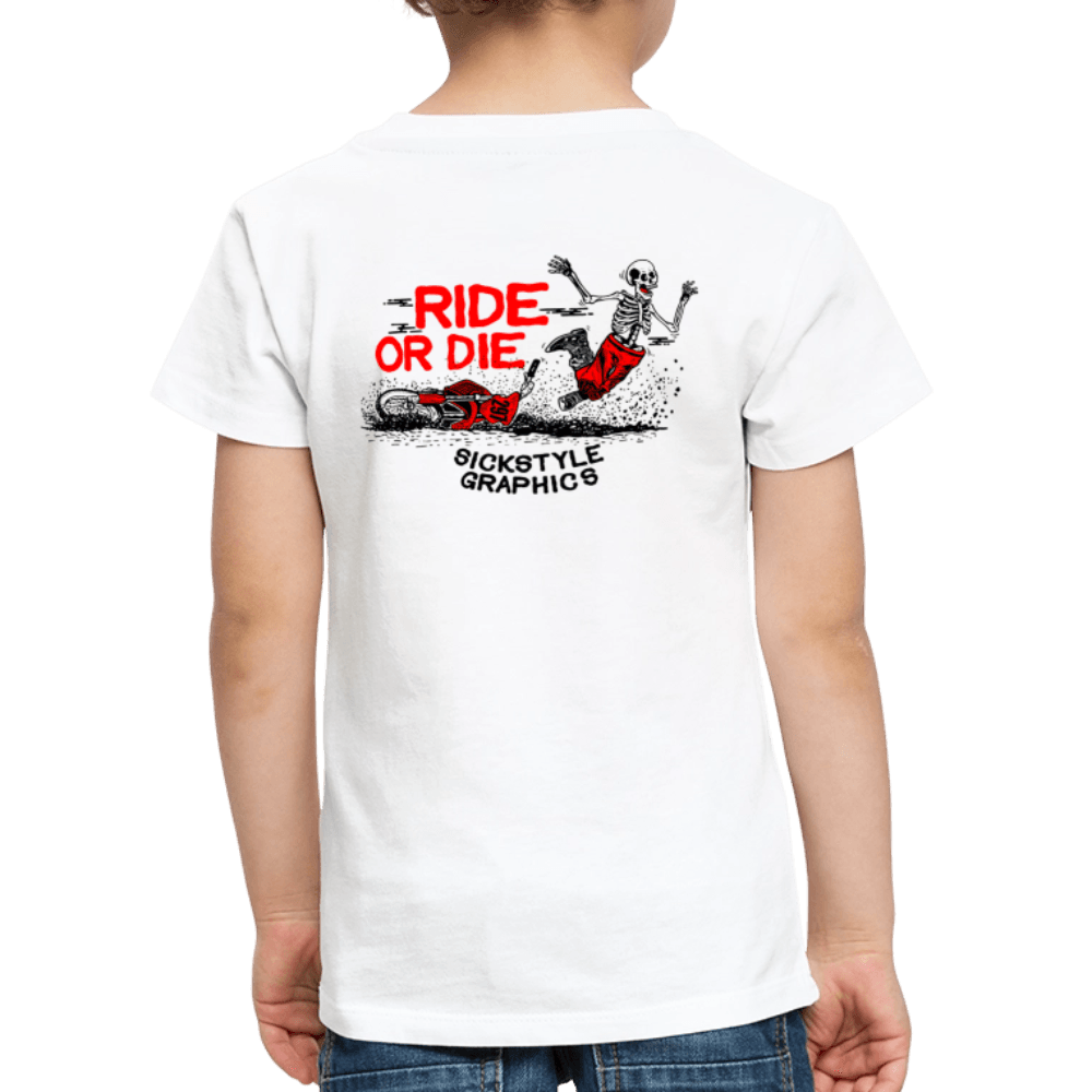 „Ride or Die“ - Kids Tshirt - Weiß