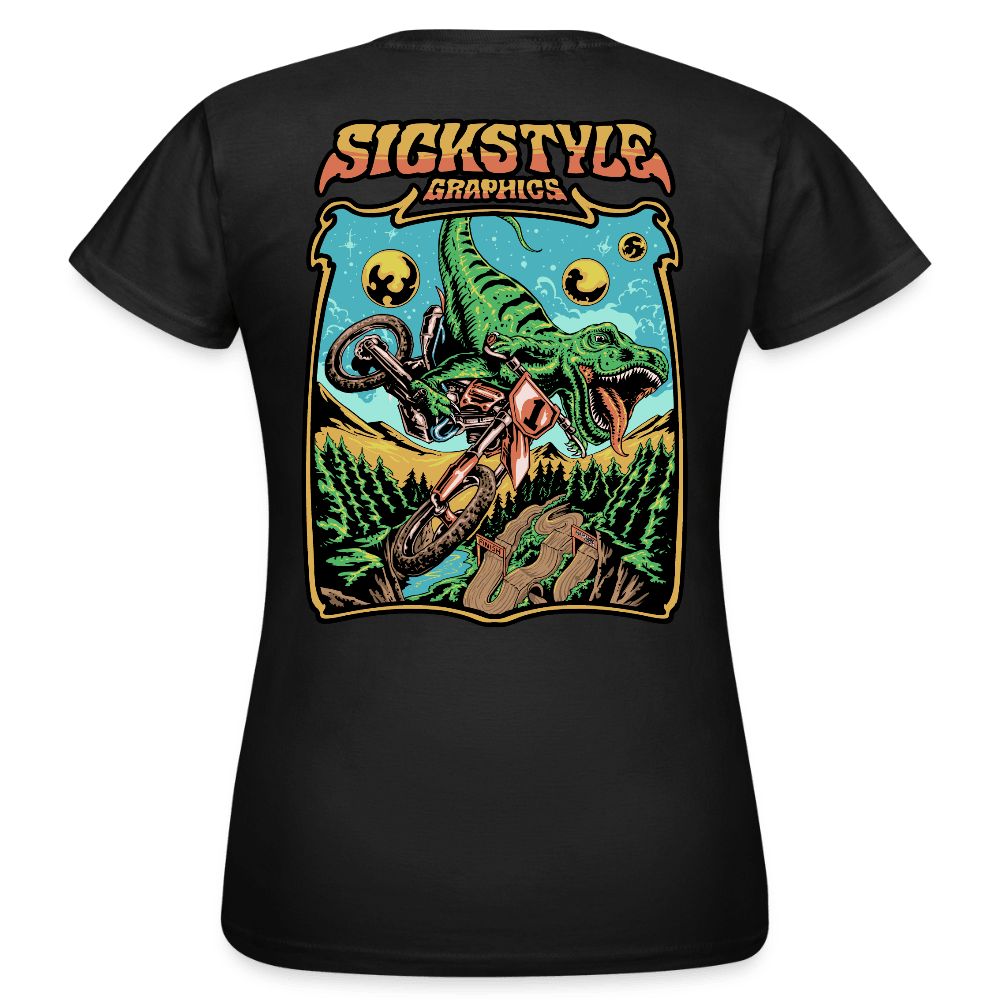 „T-Rex MX“ - Damen T-Shirt - Schwarz