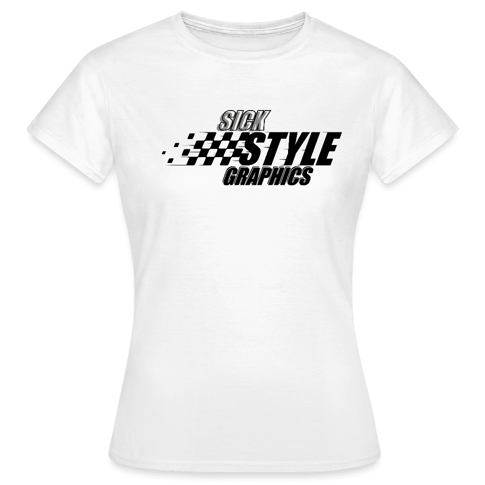 „Racing Style“ - Damen T-Shirt - Weiß