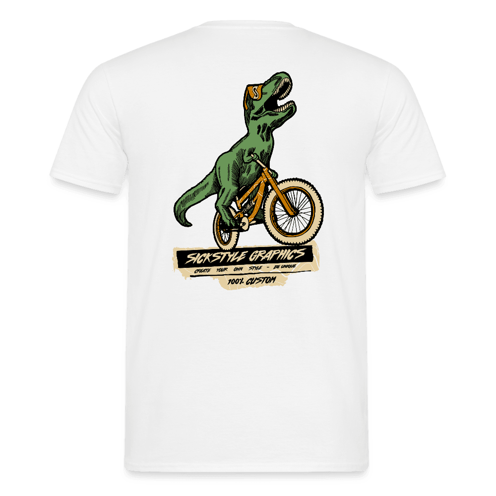 „T-Rex“ - Herren T-Shirt - Weiß