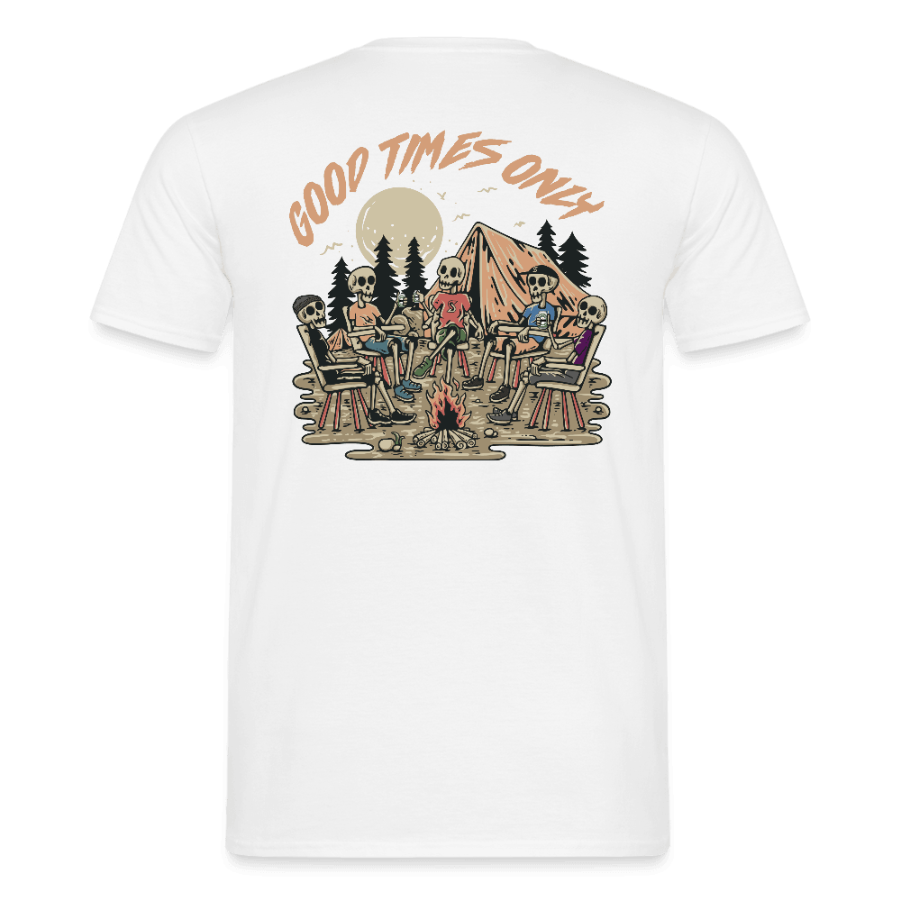 „Good times only“ - Herren T-Shirt - Weiß