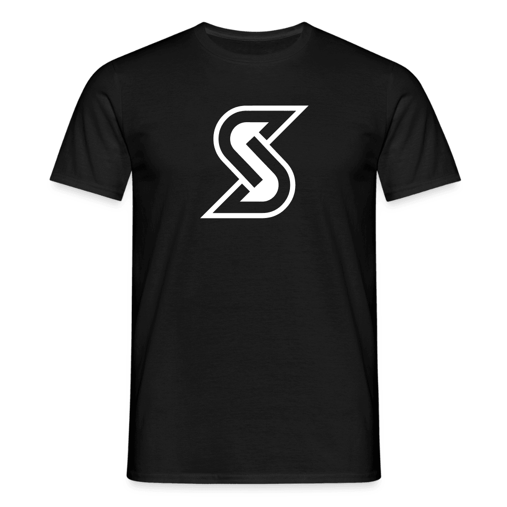„Basic S Outline“ - Herren T-Shirt - Schwarz