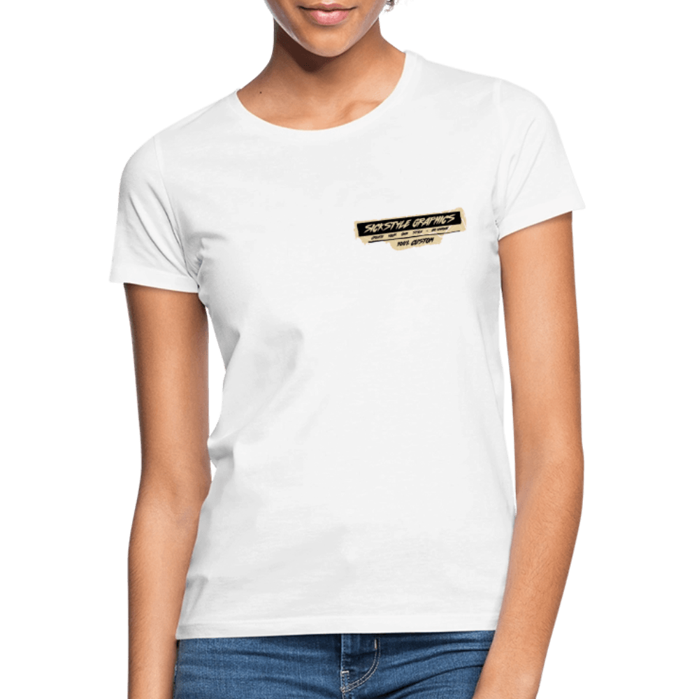 „T-Rex“ - Damen T-Shirt - Weiß
