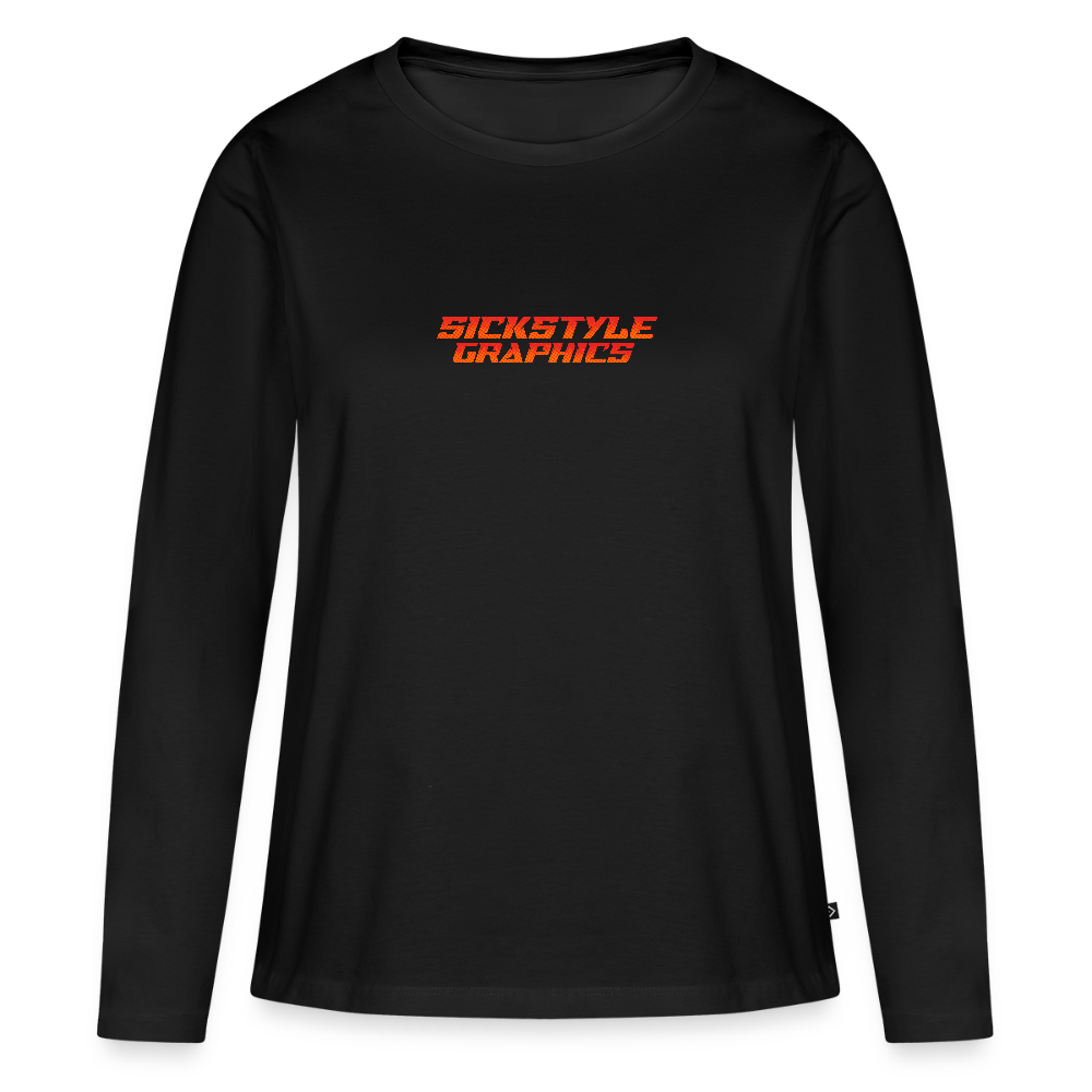 „Above the Rest“ - Frauen Langarm Shirt - Schwarz