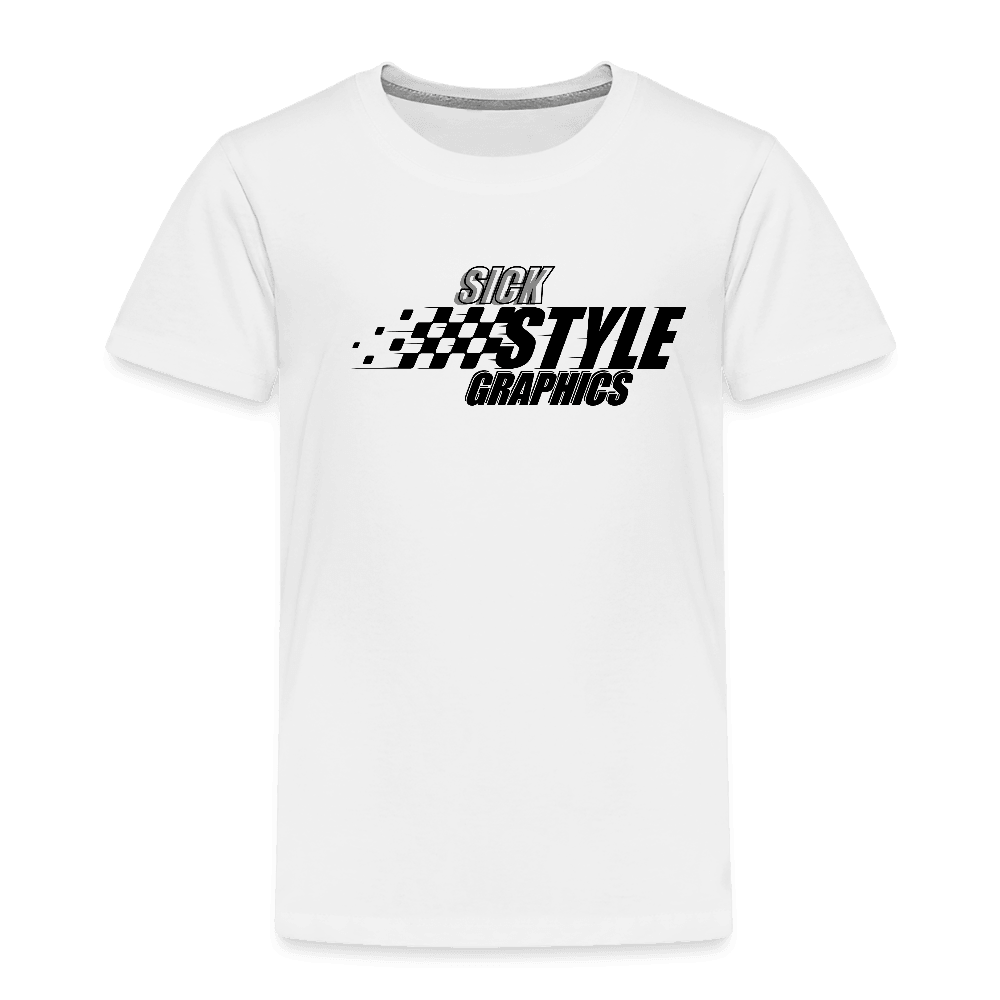 „Racing Style“ - Kids T-Shirt - Weiß
