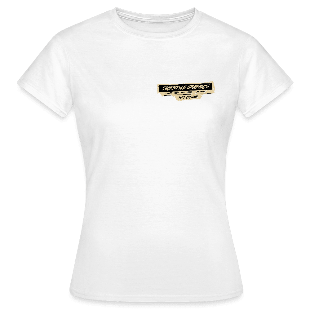 „T-Rex“ - Damen T-Shirt - Weiß