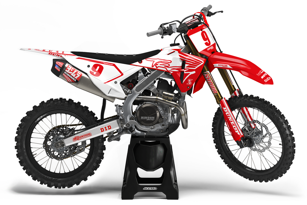MX Dekor w stylu retro – pasuje do Honda CRF & CR | wszystkie modele i roczniki