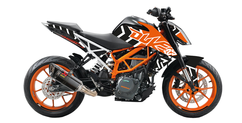 Design Arrok Orange/Schwarz – Dekor passend für KTM Duke 125