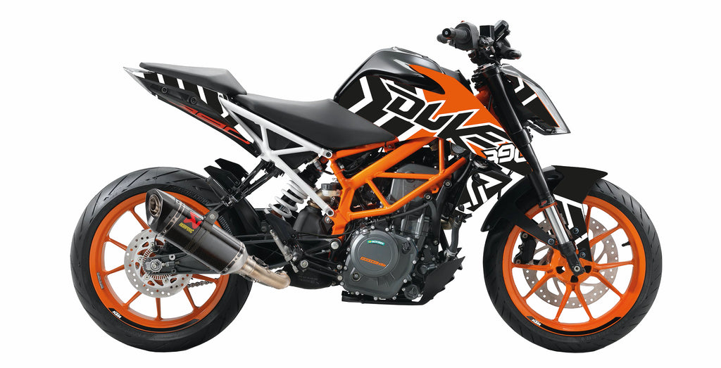 Design Arrok Schwarz/Orange – Dekor passend für KTM Duke 125