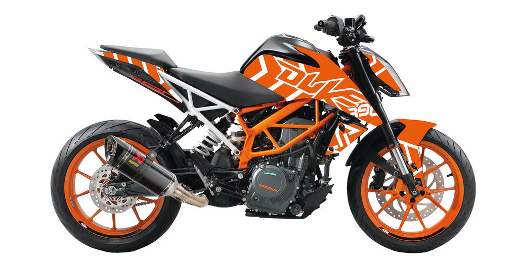 Design Arrok Orange/Weiß – Dekor passend für KTM Duke 125