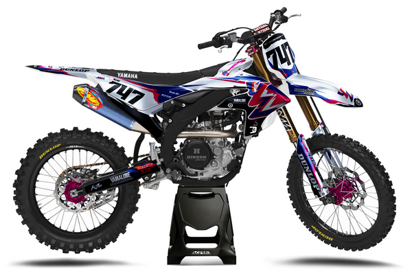Yamaha YZ avec kit déco motocross années 90 de Sickstyle Graphics – Vue 2