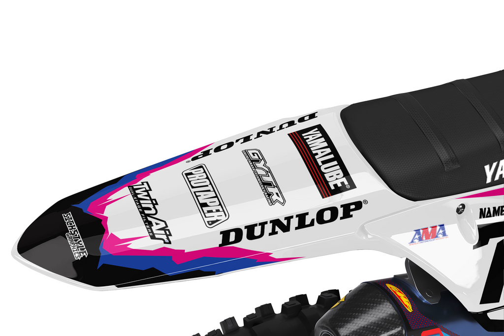 Yamaha YZ avec kit déco motocross années 90 de Sickstyle Graphics – Vue 4