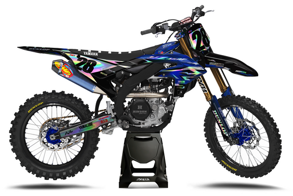 Yamaha YZ avec kit déco motocross Factory Look de Sickstyle Graphics – Vue 2