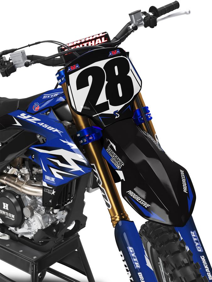 Yamaha YZ avec kit déco motocross Factory Look de Sickstyle Graphics – vue 3