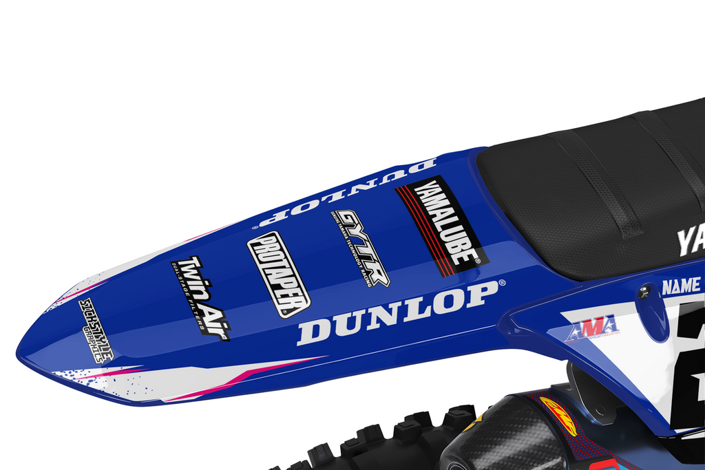 Yamaha YZ z zestawem naklejek motocrossowych Splatter od Sickstyle Graphics – widok 4