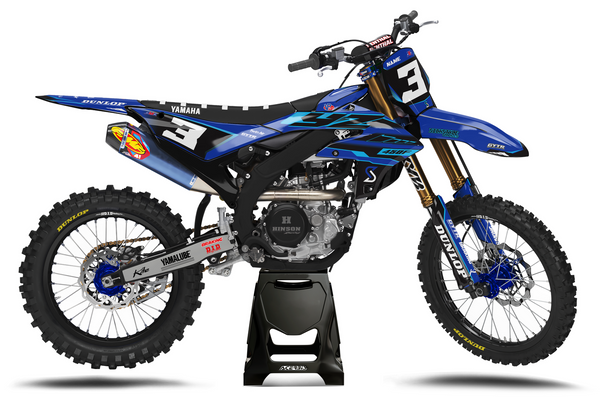 Yamaha YZ con kit adesivi da motocross Werx Look di Sickstyle Graphics – Vista 2