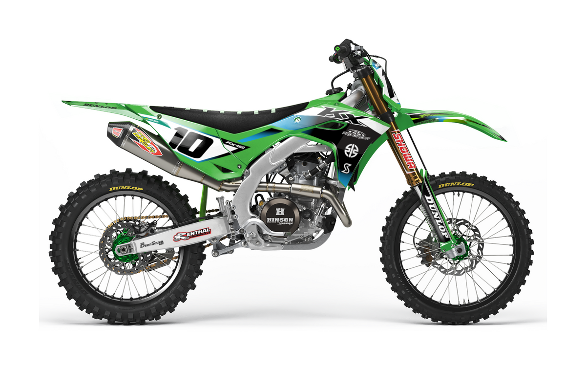 MX Graphics Factory Look – suitable for Kawasaki KX, KX-F & KLX | all models & years
