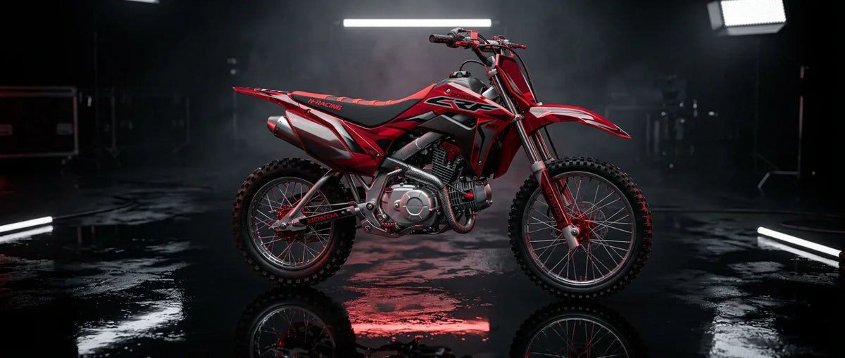Honda with custom graphics in a design visual