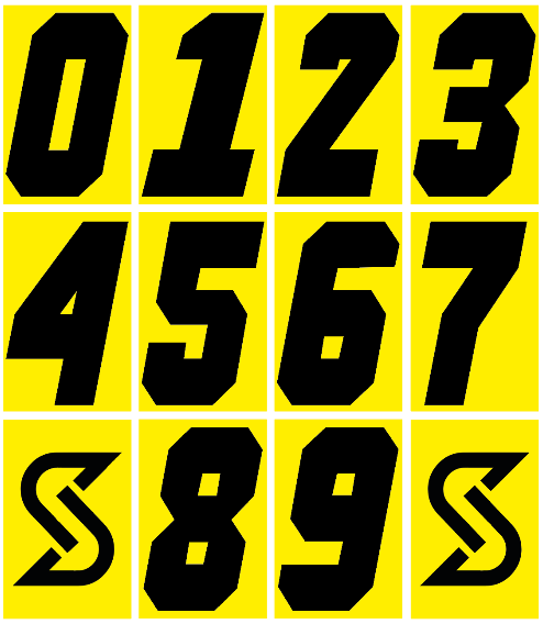 Kart Startnummern Style:1