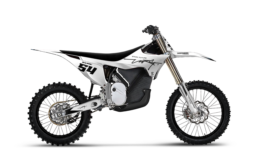 Minimalistisk motocross-Dekor – passer til Stark Varg EX, MX
