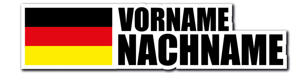 Namen Aufkleber V3 - Sickstyle Graphics