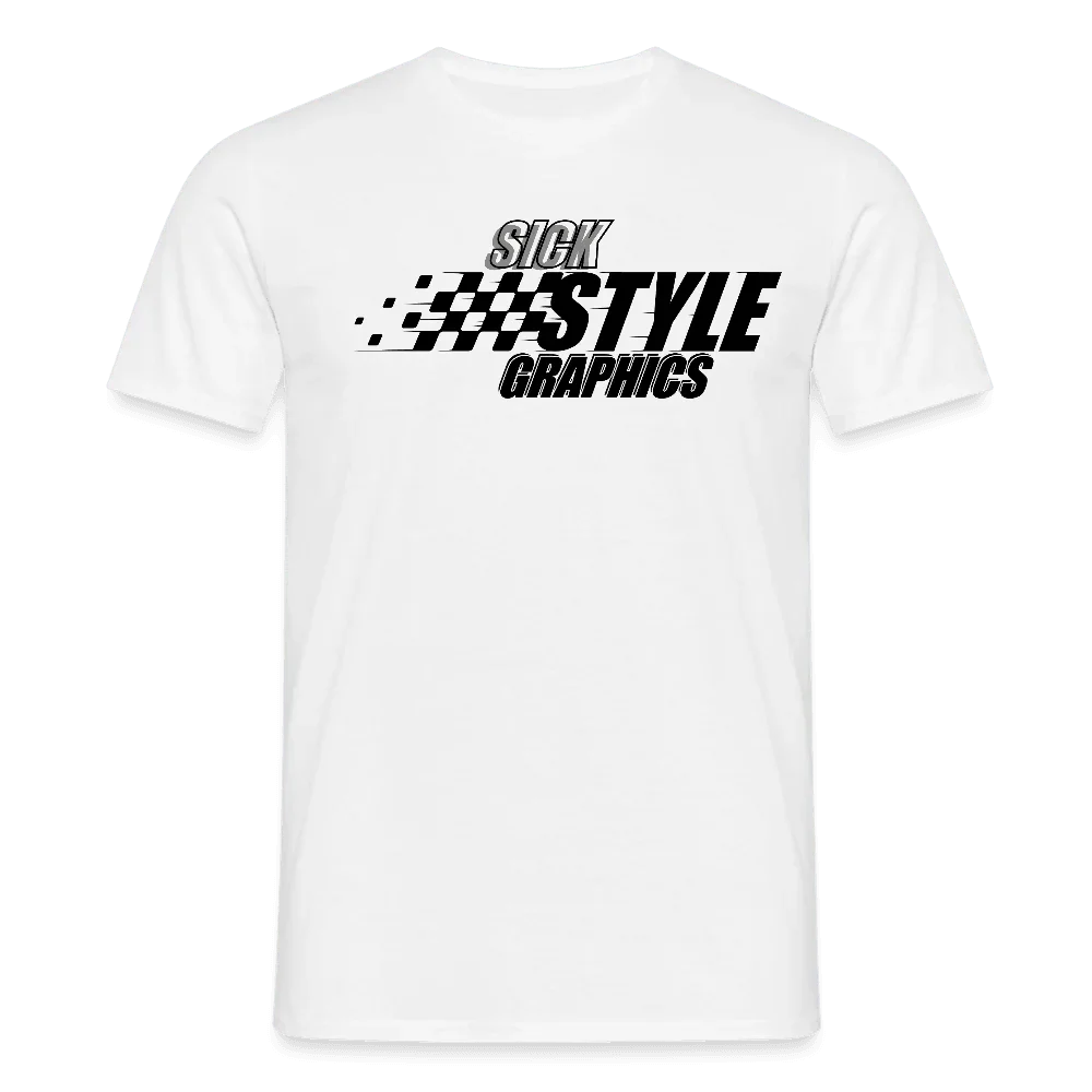 Wit heren T-shirt met 