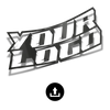 Transparent sticker with 