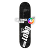 Deck skateboard negro con 